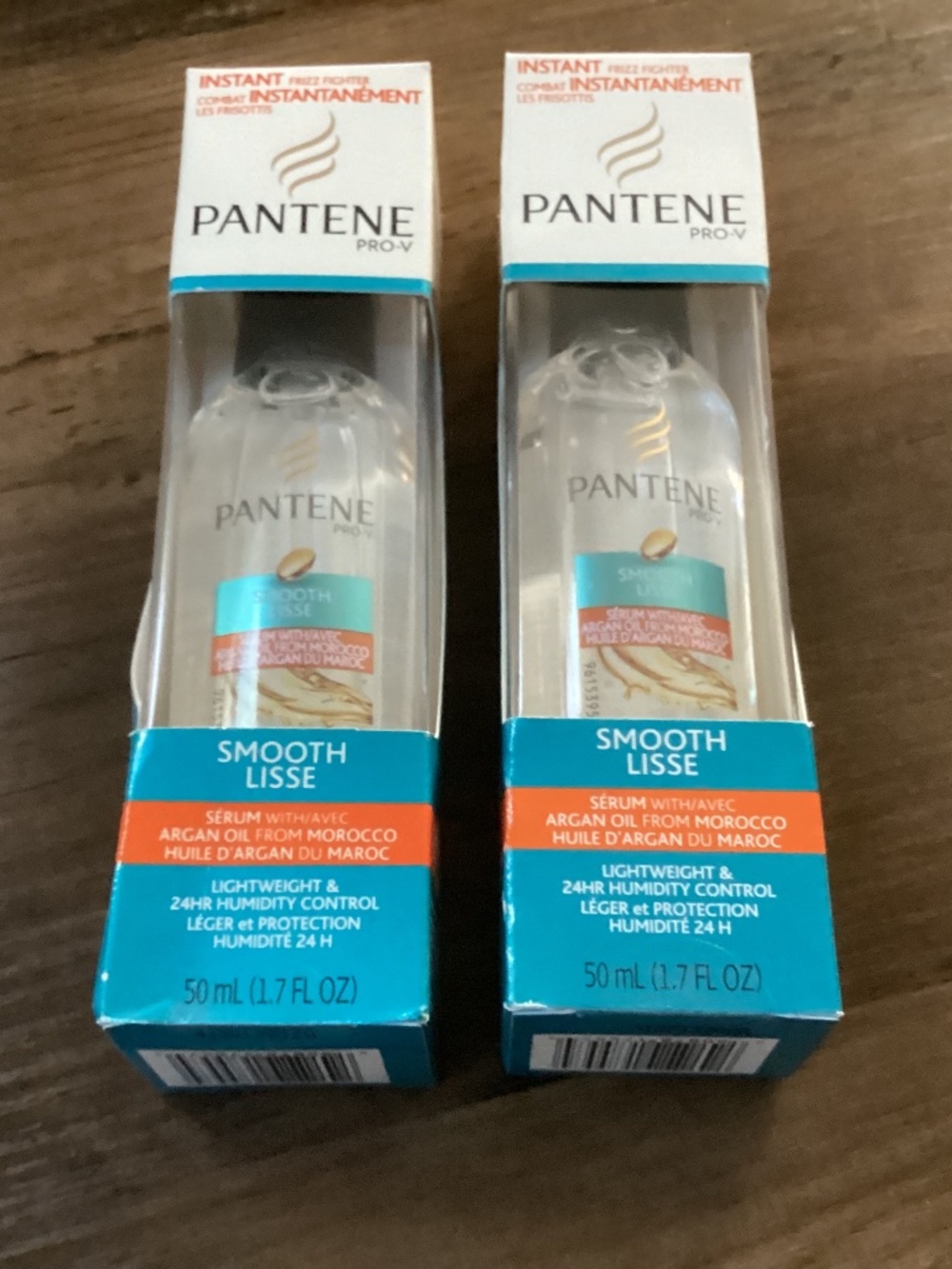 Pantene Pro-V Smooth Lisse Argan Oil Serum 50ml (2 Pack) New